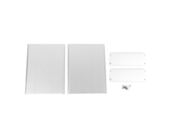 Yncm2026-caja De Aleación De Aluminio Para Decoder Caja De Enclosure Electrónico 45x122x160mm Arena Plata