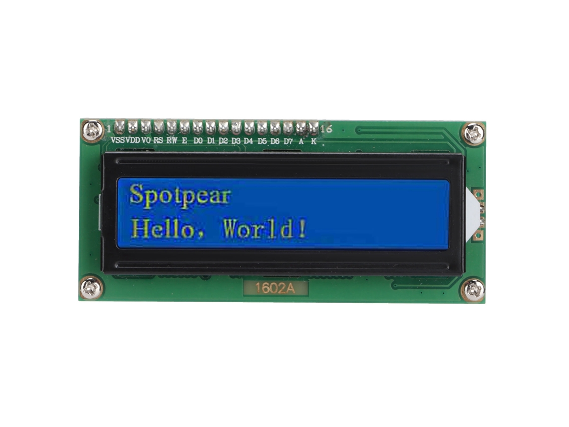 Módulo De Pantalla Lcd 1602 Placa De Expansión I2c Para Raspberry Pi Pico
