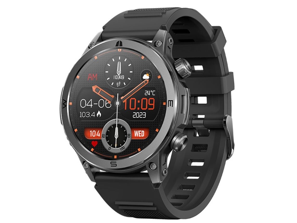 Reloj inteligente con llamada Bluetooth, frecuencia cardíaca, oxígeno en sangre, presión arterial, monitoreo de salud y múltiples modos de deportes YEMAESRE