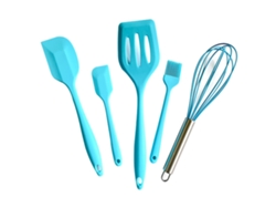 Juego De Utensilios De Cocina De Silicona: Ideal Para Chefs Jóvenes Y Espacios Pequeños JEIIBRZUI