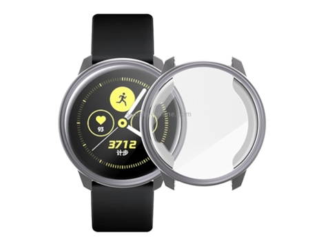 Funda protectora de TPU de cobertura total para Samsung Active Watch (gris)