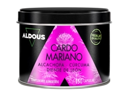 Complemento Alimentar Cardo Mariano con Alcachofa, Cúrcuma, Diente de León y Desmodium 150 Cápsulas Aldous Labs