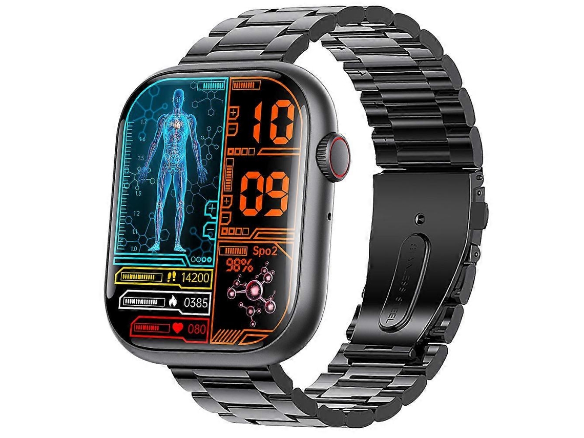 Reloj inteligente F58 con monitorización de frecuencia cardíaca, sueño y ejercicio, Bluetooth, llamadas, glucosa en sangre y ácido úrico. Ly Ebike