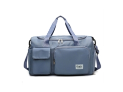 Bolso pequeño de gimnasio para mujer, bolso de viaje, con compartimento para zapatos, azul HEXINYIGJLY