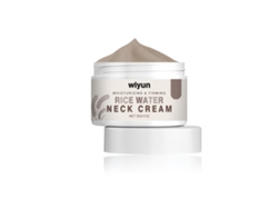 Crema para el cuello con agua de arroz para un masaje relajante.