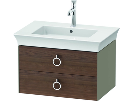 DURAVIT Tulip blanco, mueble de baño colgado en la pared, ancho 684 x fondo 458mm, con 2 cajones, con tirador, WT43510
