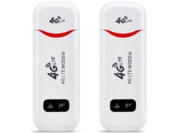 2 Adaptadores De Red Wifi Para Router Usb 4g Lte De Alta Velocidad (150 Mbps) Con Tarjeta Sim