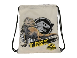 Bolsa Mochila con Cuerdas JURASSIC WORLD Warning Gris 35 x 40 x 1 cm