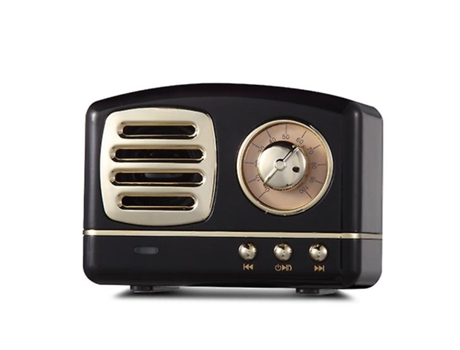 Mini Altavoz Bluetooth Retro Portátil Clásico Estilo Antiguo Altavoz Estéreo Subwoofer Micrófono Incorporado Llamada Manos Libres Mejor BISBISOUS