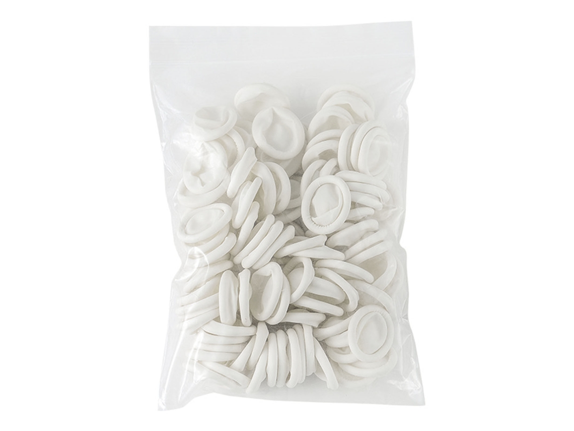 100 Protectores De Dedos Desechables De Goma, Resistentes Al Desgaste, Antideslizantes Y Gruesos Para La Industria Electrónica. Protección Laboral.