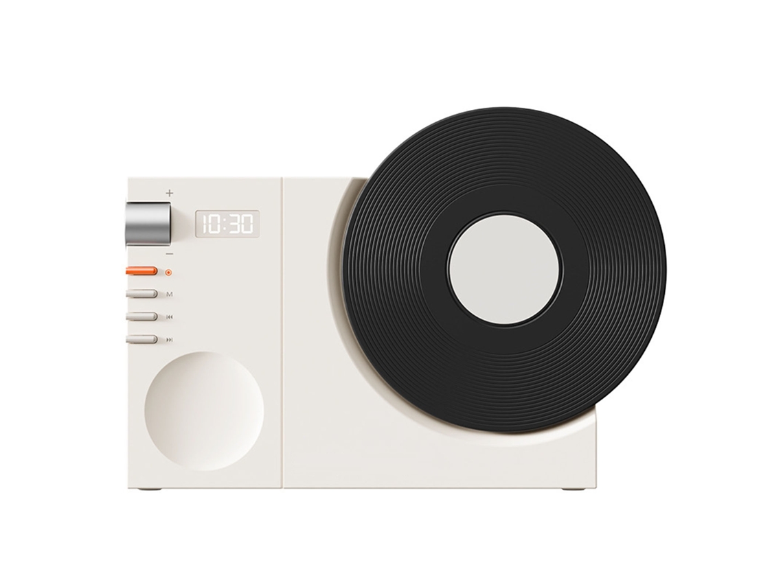Altavoz De Tocadiscos Retro Con Bluetooth, Conexión Inalámbrica Y Carga Usb