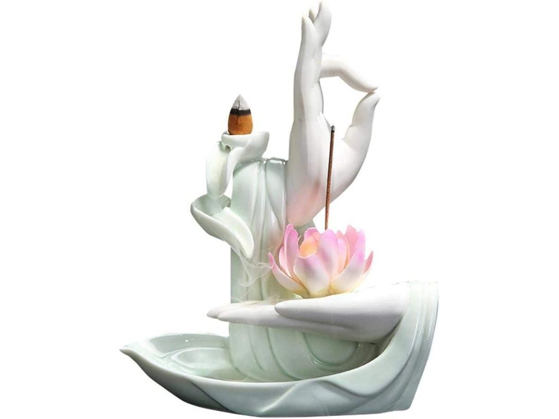 Basado En Incienso De Porcelana Con Efecto Cascada Para Aromaterapia En Cono Y Varilla.