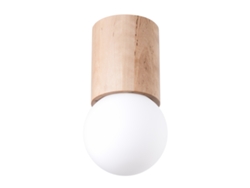 Sollux Sl.1191 Boomo Lámpara De Techo G9 Madera Natural