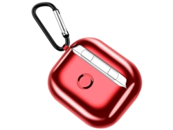 Capa De Proteção Tpu Eletroplacada Para Airpods 3 2021 Com Carabiner Case Para Fone De Ouvido Sem Fio