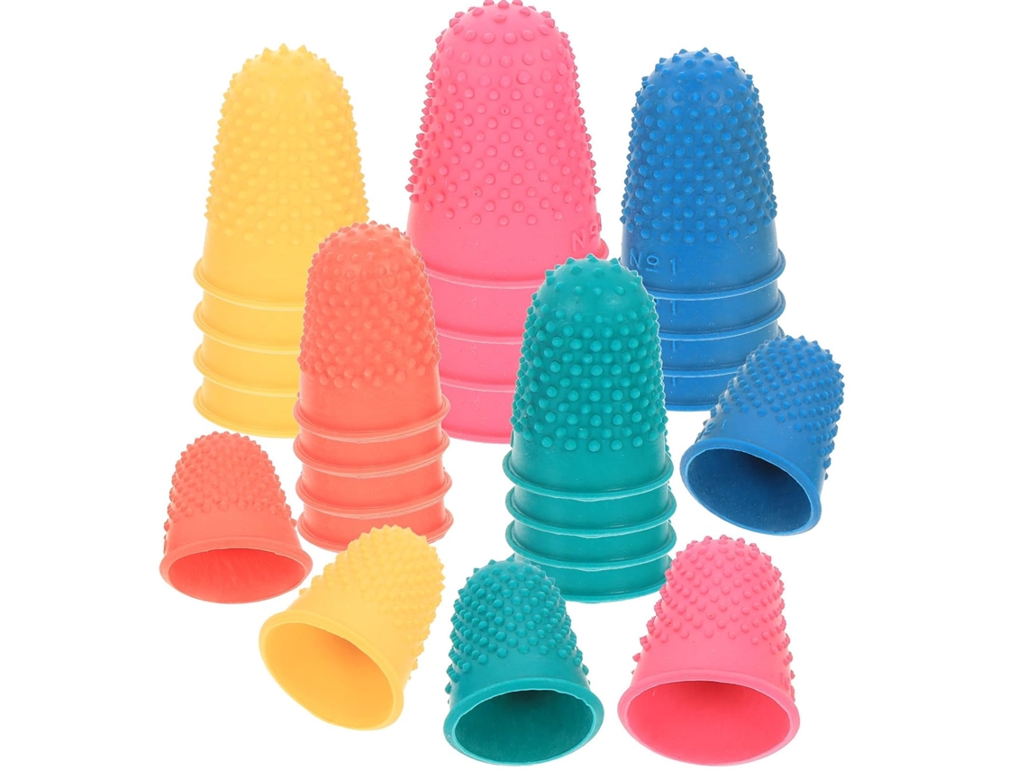 25 Protectores De Dedos De Goma Antideslizantes Y Resistentes Al Desgaste Para La Protección De Los Dedos.