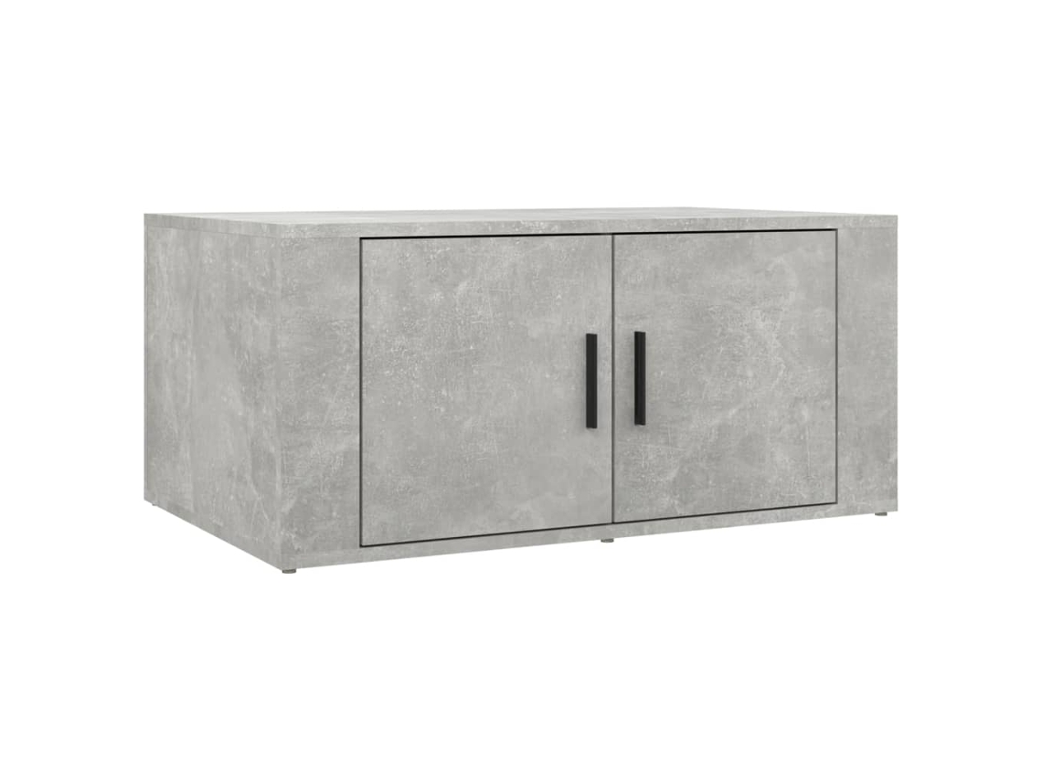 Mesa de centro de madera gris cemento de MAISON EXCLUSIVE (80x50x36 cm)