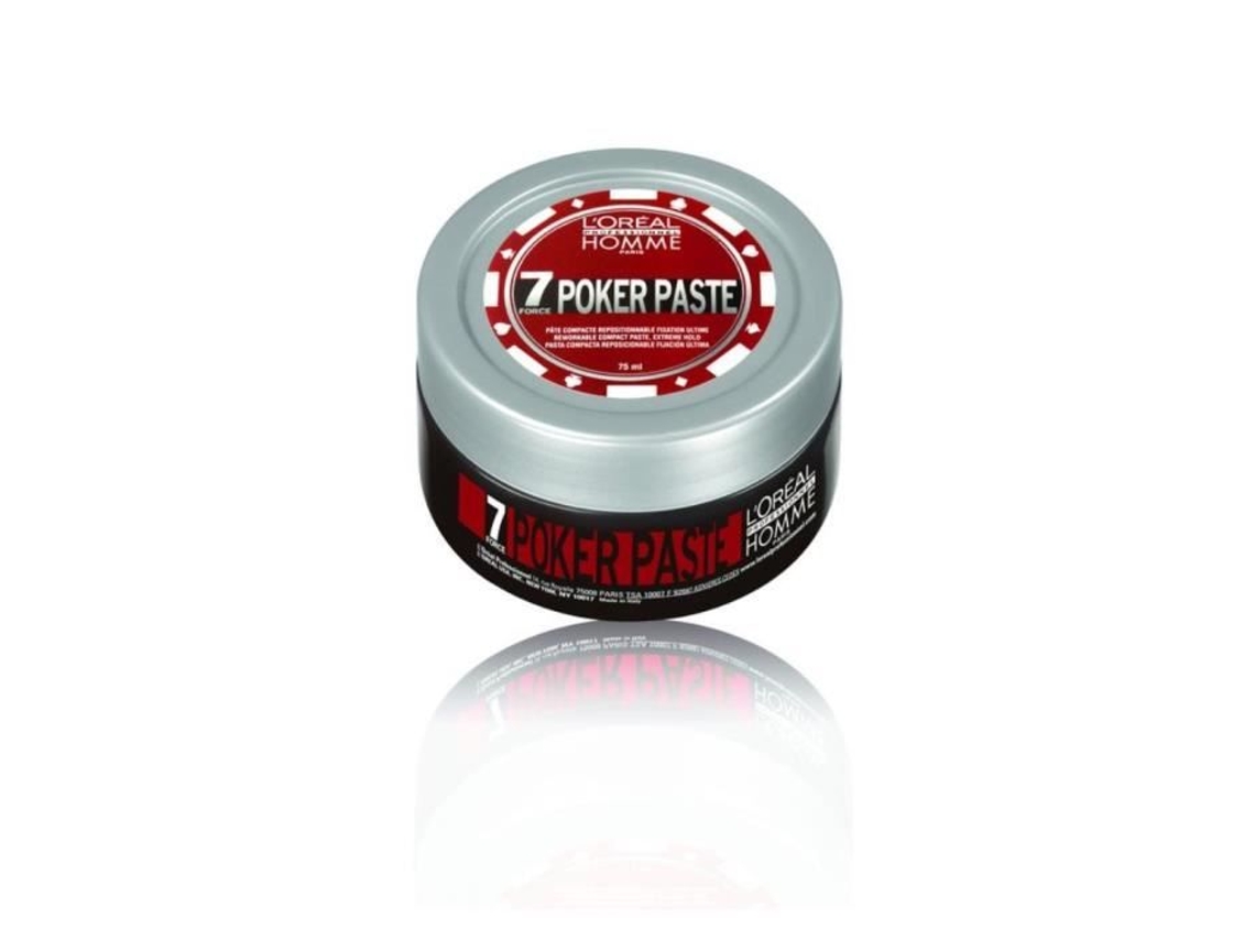 Pasta Coiffante Loréal Professionnel Homme Poker Paste Fijación Ultimativa 75 Ml Acabado Mate