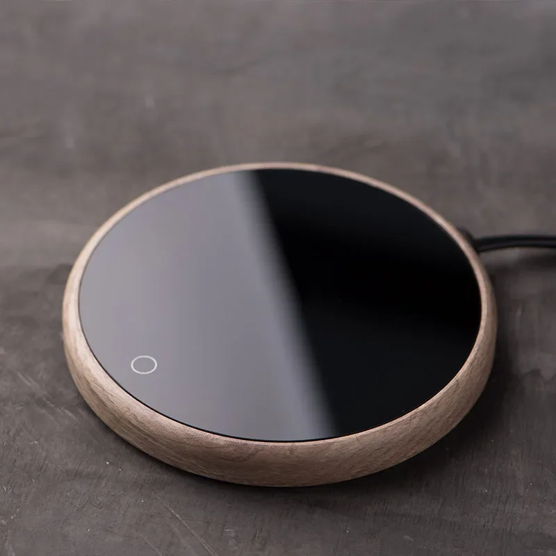 (grano De Madera, Sin Taza) Calentador Eléctrico De Taza De Café Con Placa Calefactora, Apagado Automático Después De 8 Horas.