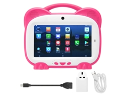 Tableta de 7 pulgadas, 4 GB de RAM, 32 GB de ROM, pantalla IPS, cuatro núcleos, 5500 mAh para niños, luz dorada