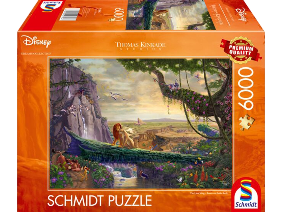 Rompecabezas Schmidt Disney El Rey León: Regreso a Pride Rock, 6000 piezas