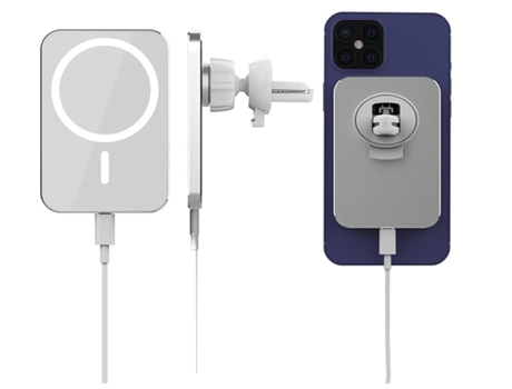 Cargador Carro Sem Carregamento Máximo Rápido Airvent Mount para iPhone 12 Mini/12 Pro/12 YIZHOOD Blanco