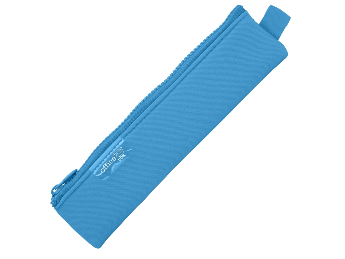 Estuche multifuncional de neopreno Colorline Mini. Caja de oficina azul claro