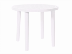 Mesa Redonda Exterior Ø86 Blanco Olot Garbar