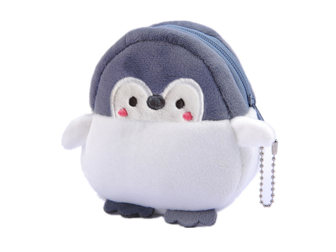 Monedero De Peluche Con Forma De Pingüino: Un Mini Monedero Bonito, Portátil, Versátil Y Práctico.