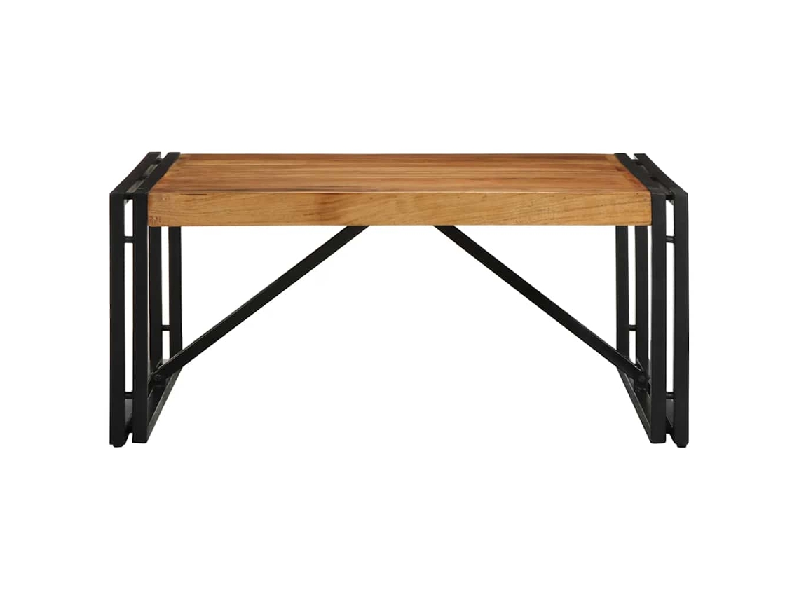 Mesa De Centro 80x80x35 Cm Madera Maciza Acacia