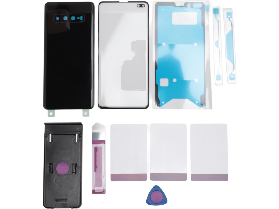 Kit De Reemplazo De Cubierta Trasera De Cristal Y Lente Para S10 Plus