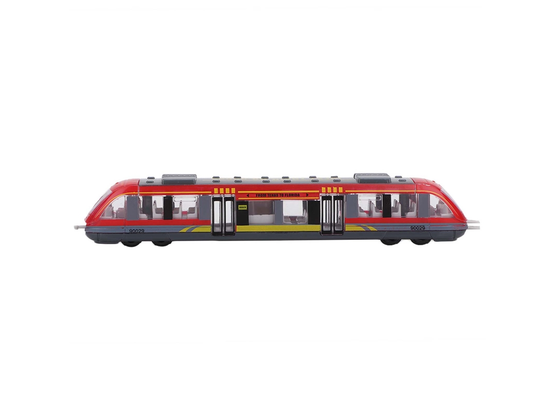 Juguete Educativo Para Niños, Tren Modelo De Aleación, Coche De Juguete De Simulación, Regalo De Cumpleaños (rojo)