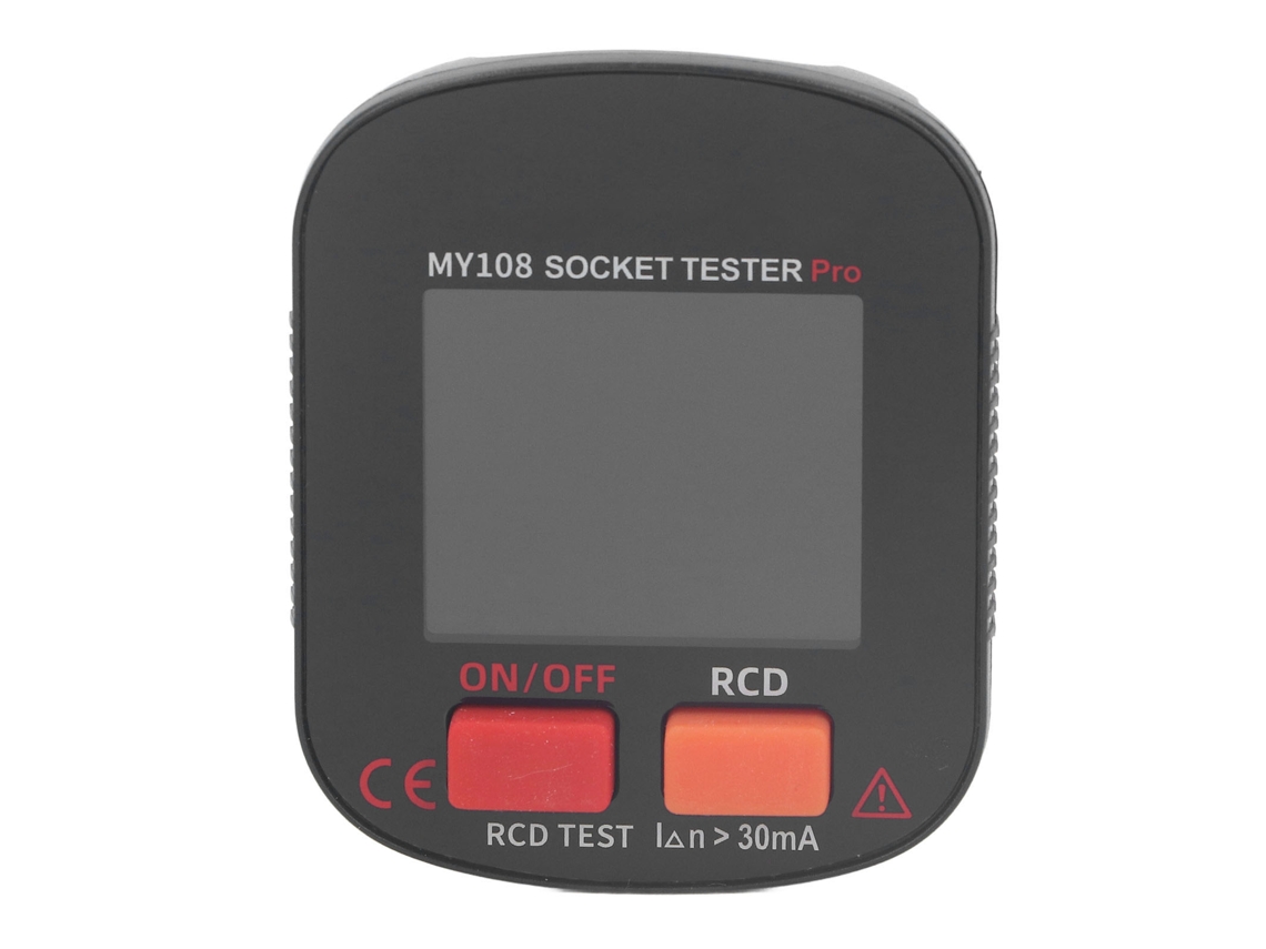 Detector De Tomacorrientes Con Pantalla Led Y Prueba Rcd, Tester Digital De Contactos