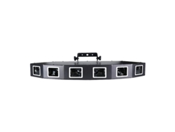 Proyector láser, control DMX, efectos a todo color, negro, enchufe europeo OEM