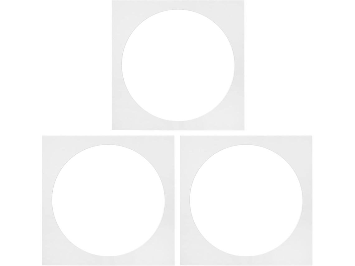 3 Piezas De Paspartú De Papel Blanco Cuadrado Para Marco De Fotos, Protección Y