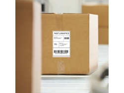Placas térmicas de 4x6 pulgadas, paquete de 500 unidades, adhesivo fuerte, compatibles con Dymo Zebra, libres de BPA | Sin marca