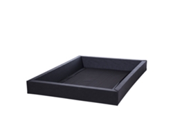 Bastidor de espuma para cama de agua BELIANI Simple de Espuma Negro 140x200x20