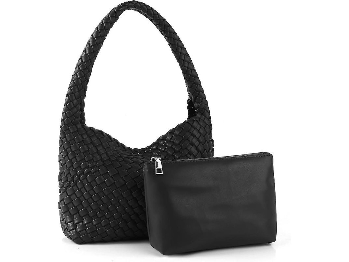 2026-bolsos De Cuero Tejido Y Carteras Para Mujer Bolso De Hombro Versátil Bajo El Brazo Hecho A Mano Moda