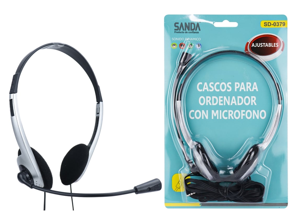 AURICULARES CASCOS PARA ORDENADOR SANDA SD-0379 - Bazar Canarias Talavera *  ArtchiSound, S.L.