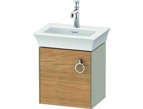 DURAVIT Tulip blanco, mueble de tocador colgado en la pared, ancho 384 x fondo 298mm, con 1x tope de puerta a la izquierda, con tirador, WT4250L
