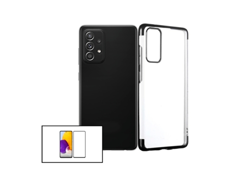 Kit Protector de Cristal Templado 5D Full Cover y Funda SlimArmor Samsung A52 5G PHONECARE Negro