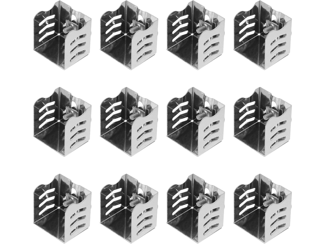 Conjunto De 12 Ponteiras De Aço Inoxidável Para Trilho De Cortina, Compatíveis Com Trilhos Retos E Q