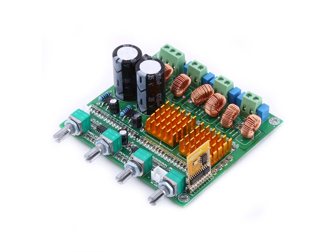 2026as-módulo Amplificador Potencia Hifi 2.1 Clase D Con Receptor Bluetooth 4.0 Subwoofer Placa Audio