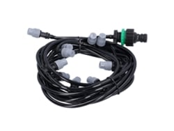 Kit De Riego De 10 M Con 10 Boquillas Pulverizadoras Para Jardín, Invernadero Y Patio.