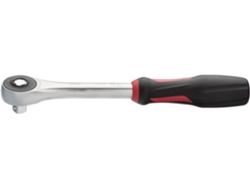 VIGOR V5437 Carraca Reversible Con Empuñadura Giratoria 360° Cuadrado Macizo 1/2 Pulgadas 12 5 Mm 288 Mm