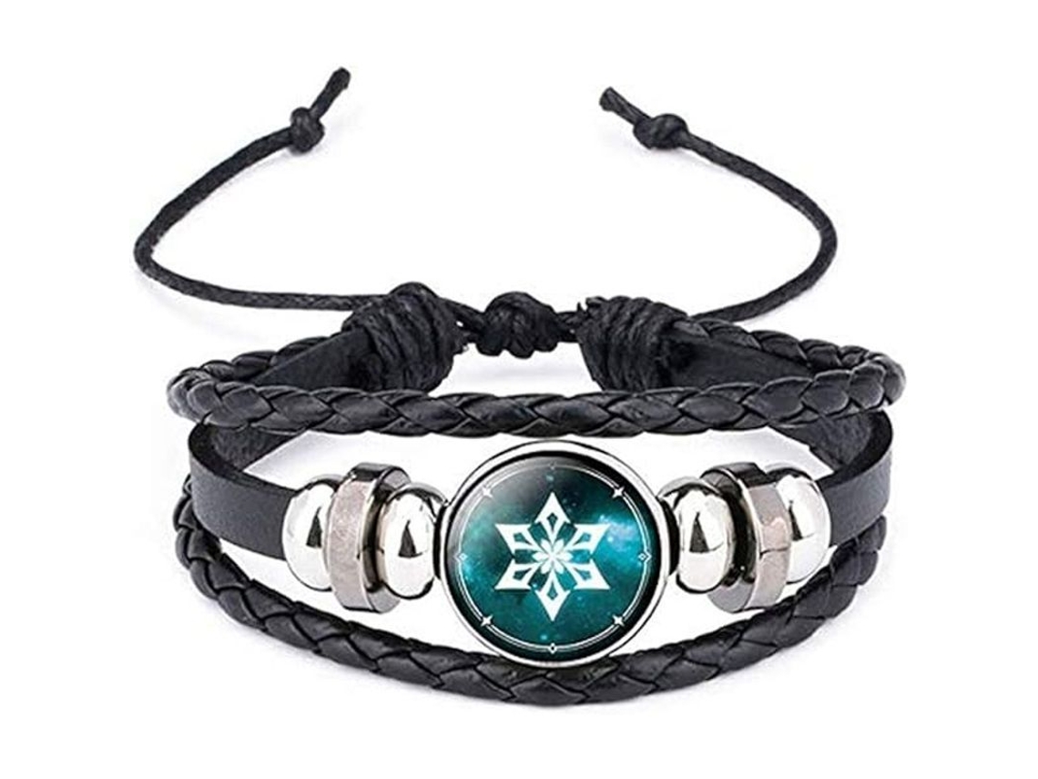 Pulsera Luminosa Ajustable De Genshin Impact, Elementos: Fuego, Hielo, Viento, Hierba, Roca, Trueno, Agua, Ojo De Dios, Piedra Del Tiempo