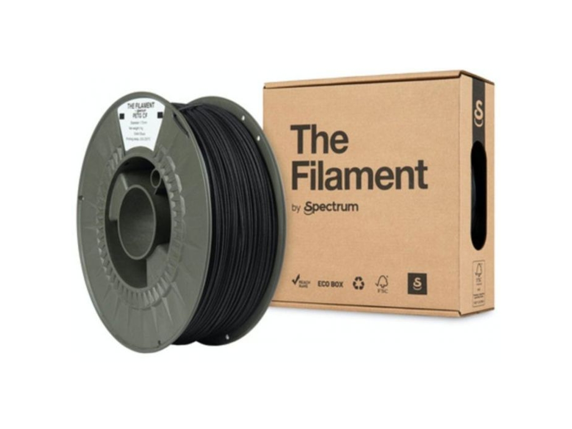 Cabeza De Impresión Spectrum El Filamento 3d, Petg Cf, 1,75 Mm, 1 000 G, Tf 24108, Negro