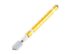 Cortador De Vidrio Profesional Antideslizante Con Mango De Aleación De Aluminio Amarillo.