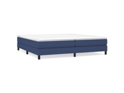 Maison Exclusive - Estructura De Cama Con Somier Tela Azul 200x200 Cm