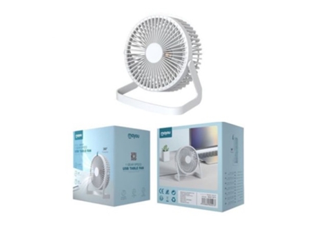 MAYOU Sd2137 Mini Ventilador Usb Blanco