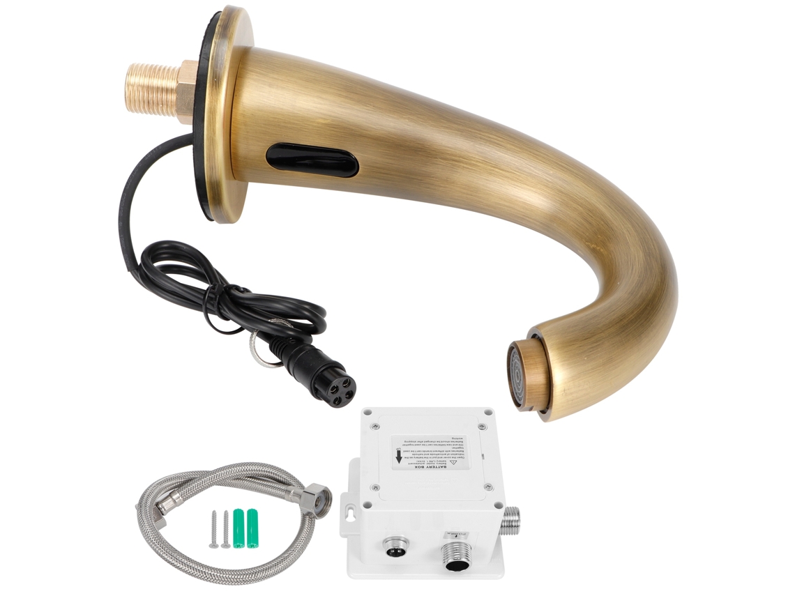 Kit de grifo con sensor automático, sin contacto, cobre antiguo G1/2